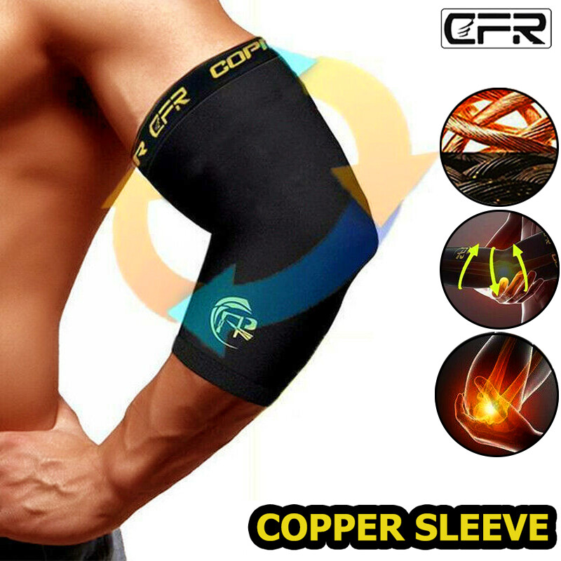 CFR Copper Elbow Brace Support Compression Sleeves Arthritis Tendonitis Pain US