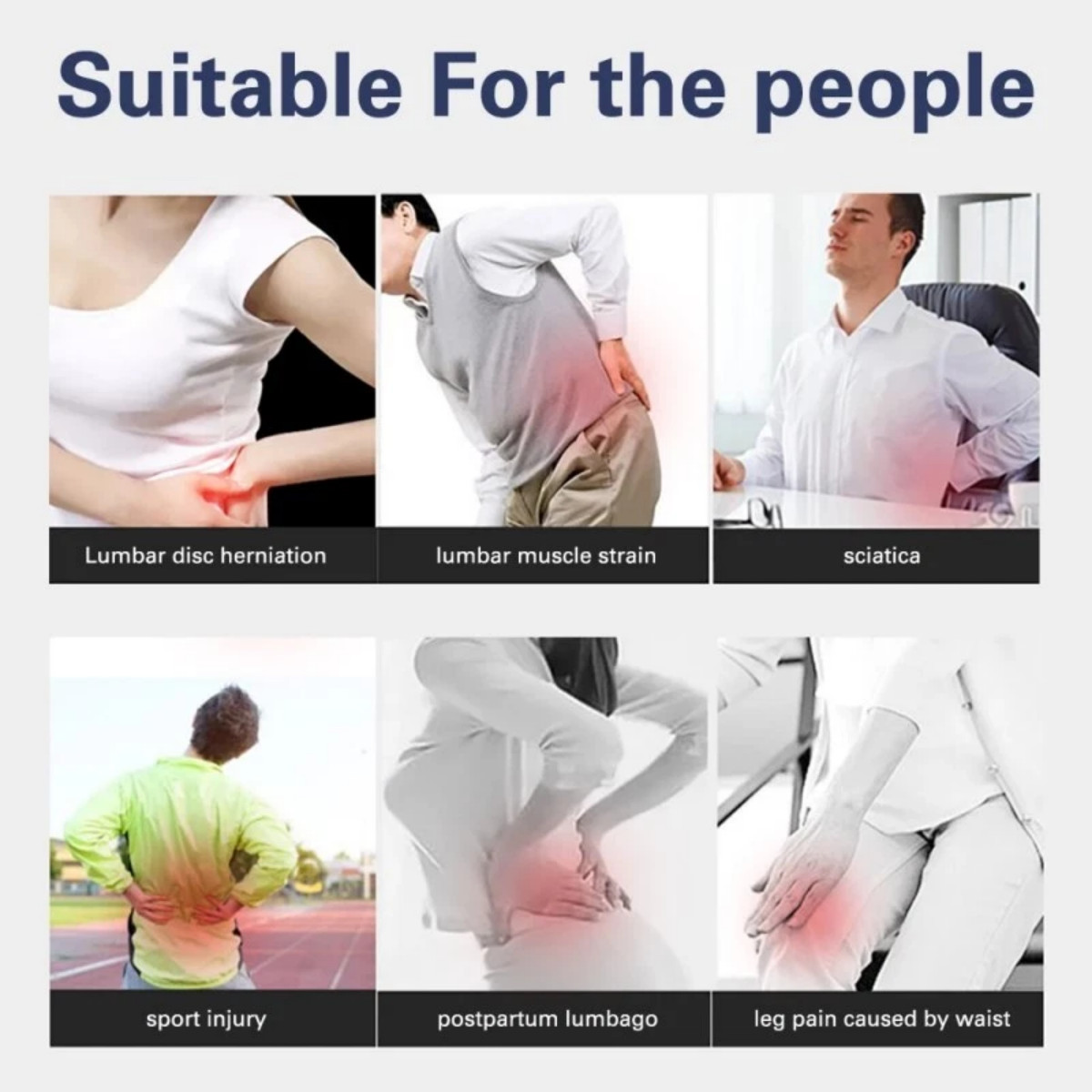 Adjustable Lower Back Brace Lumbar Support Waist Belt For Men Women Pain Relief