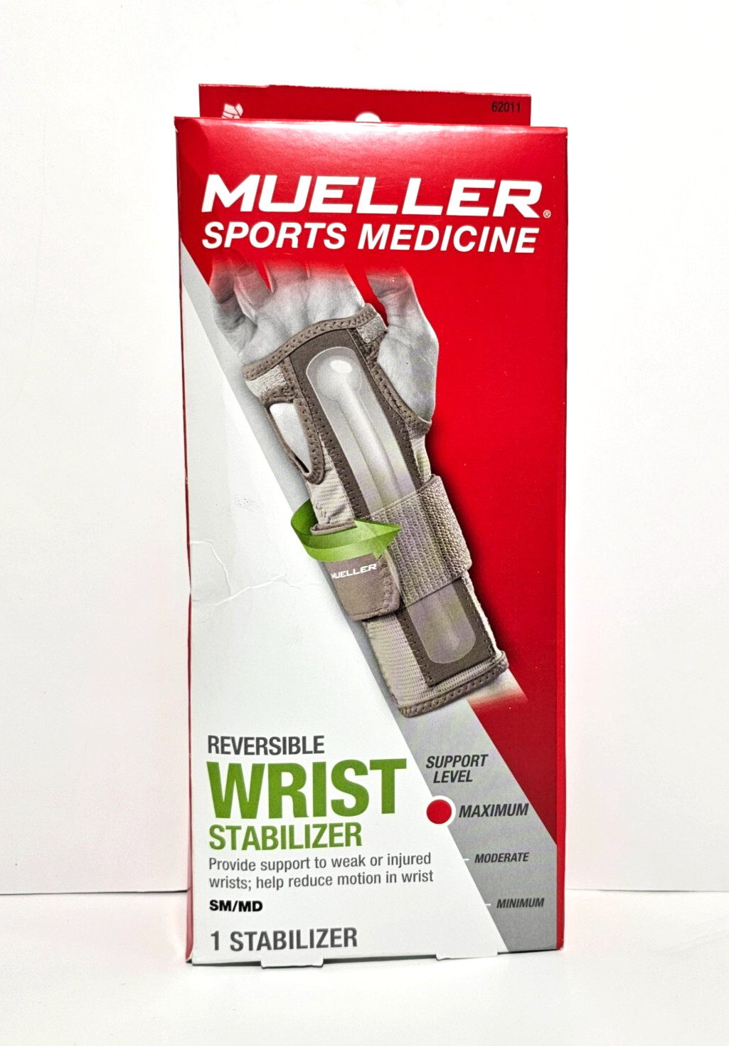 Mueller Sports Medicine Reversible Wrist Stabilizer w/Spoon Men Women LG/XL NEW
