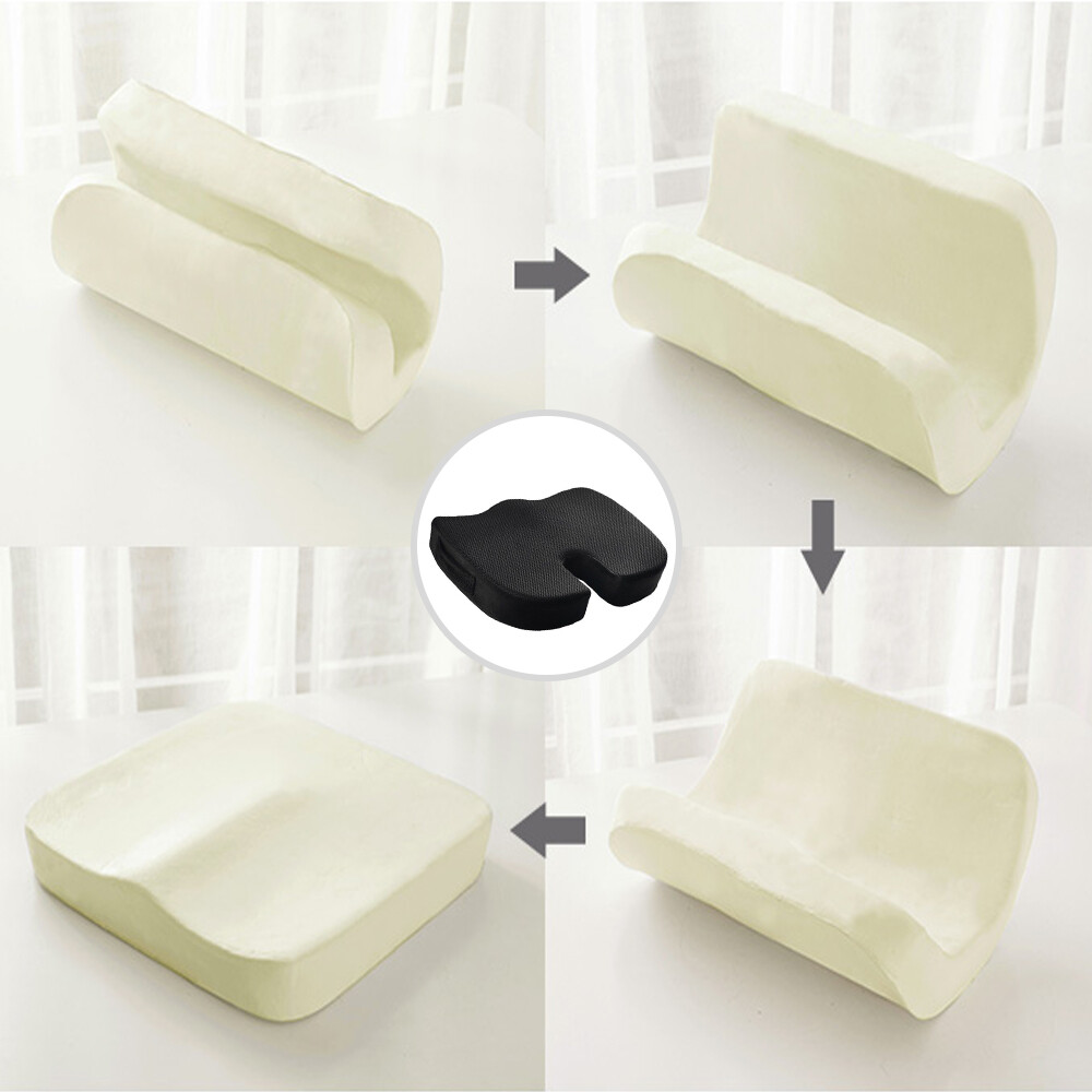 Memory Foam Coccyx Tailbone Seat Cushion Orthopedic Non-Slip Car Chair Pillow
