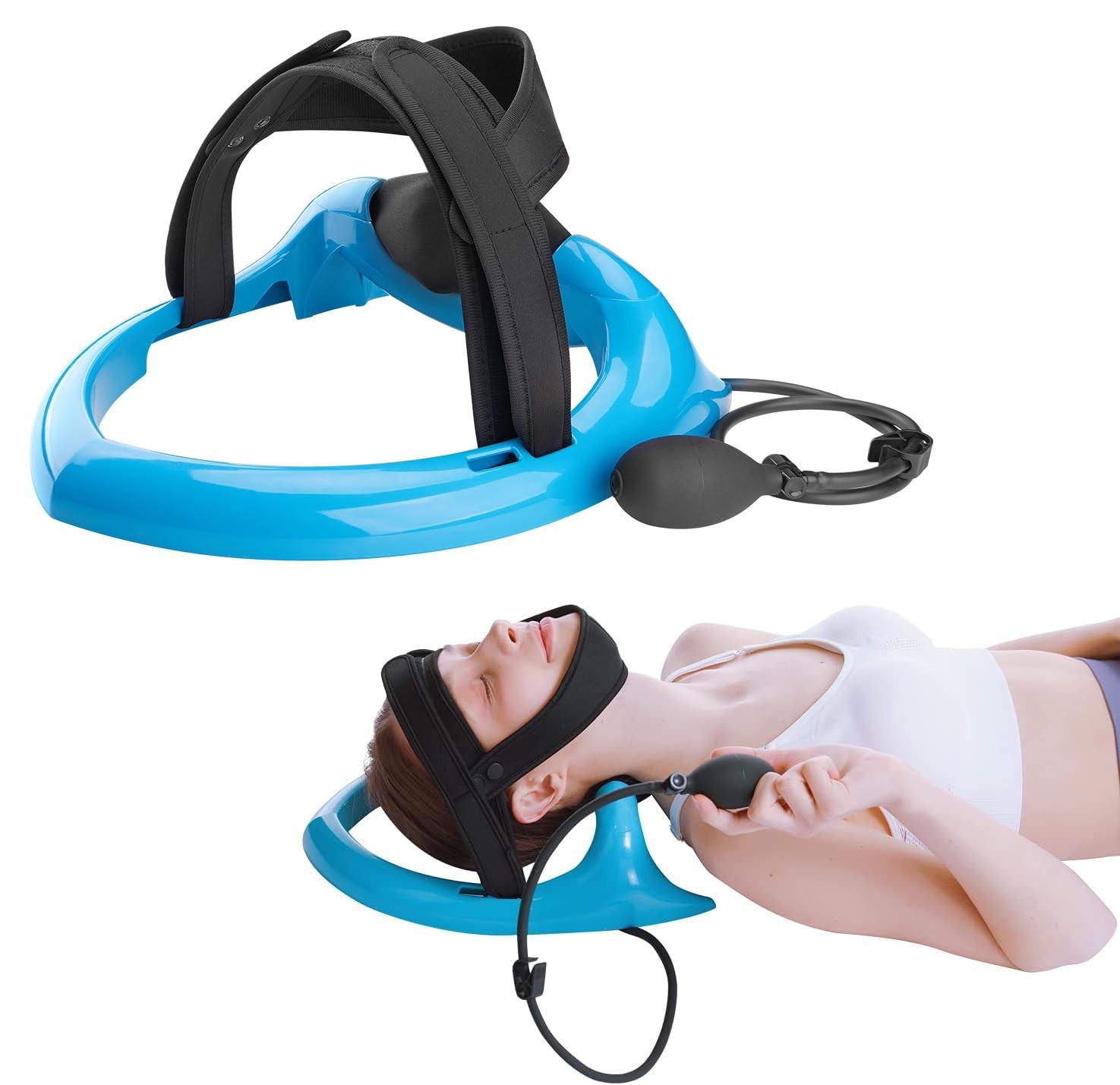 Neck Exerciser Pump for Posture Correction – Cervical Spine Relief & Stiffness A