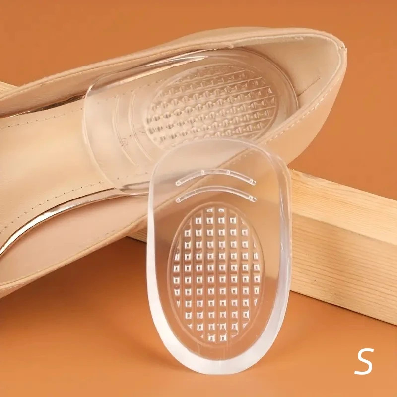 Silicone Gel Heel Cups – Shoe Inserts for Plantar ache, Sore Heel Pain, – Pad an