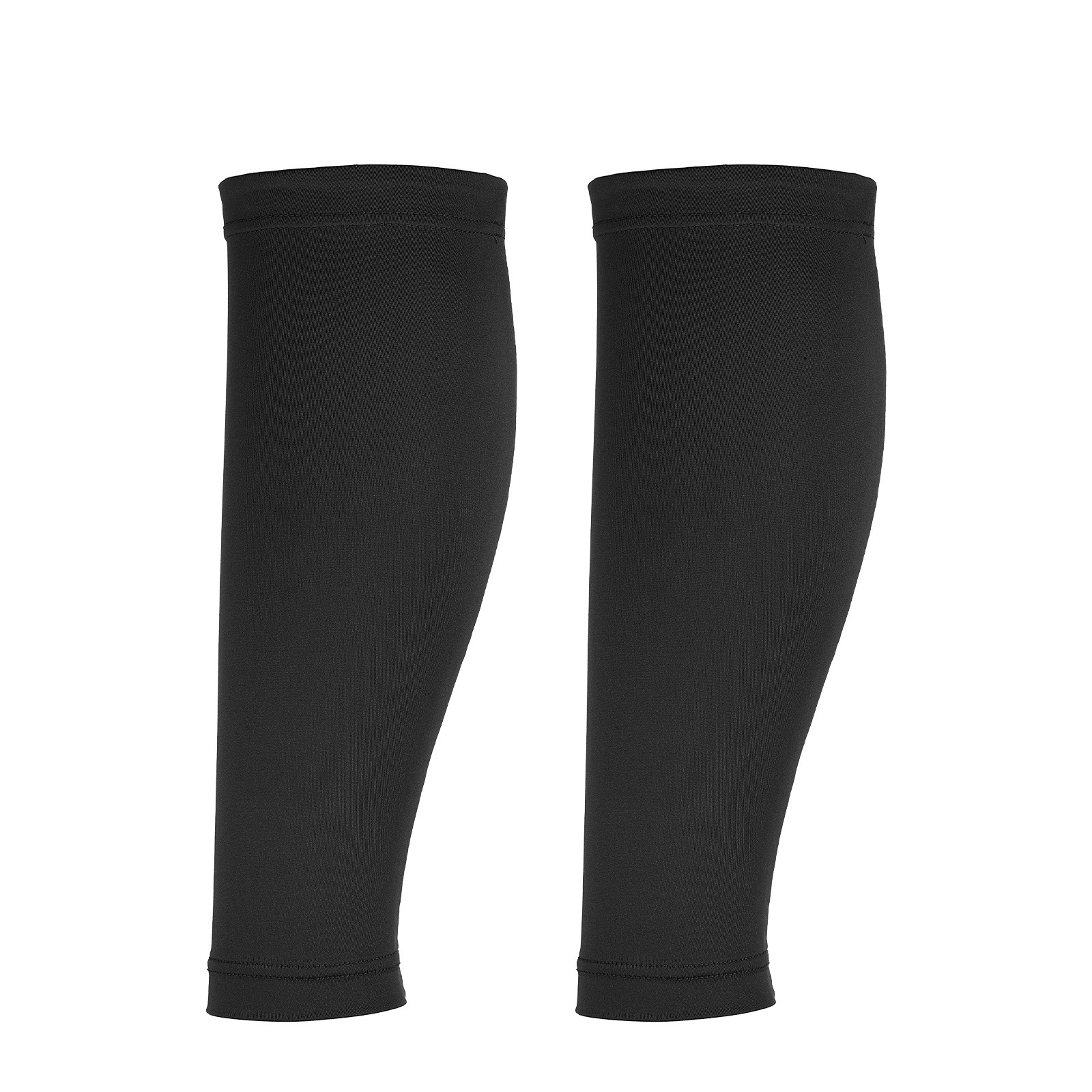 Sun Protection Leg Sleeves with Anti-slip Silicone Strips, Black