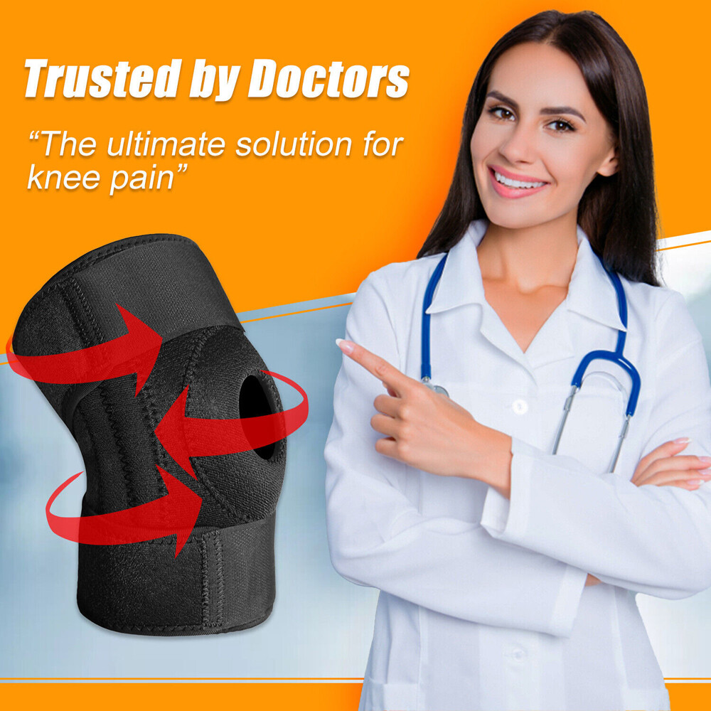 Knee Brace Compression Sleeve Support Sports Joint Arthritis Patella Stabilizer