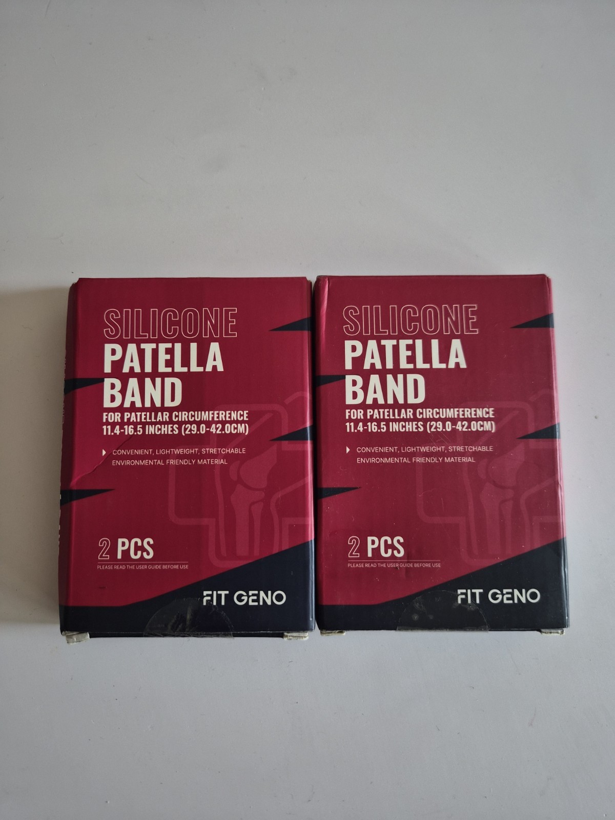 Pack Of 2 Fit Geno Patella Knee Band: Patellar Tendon Support Strap