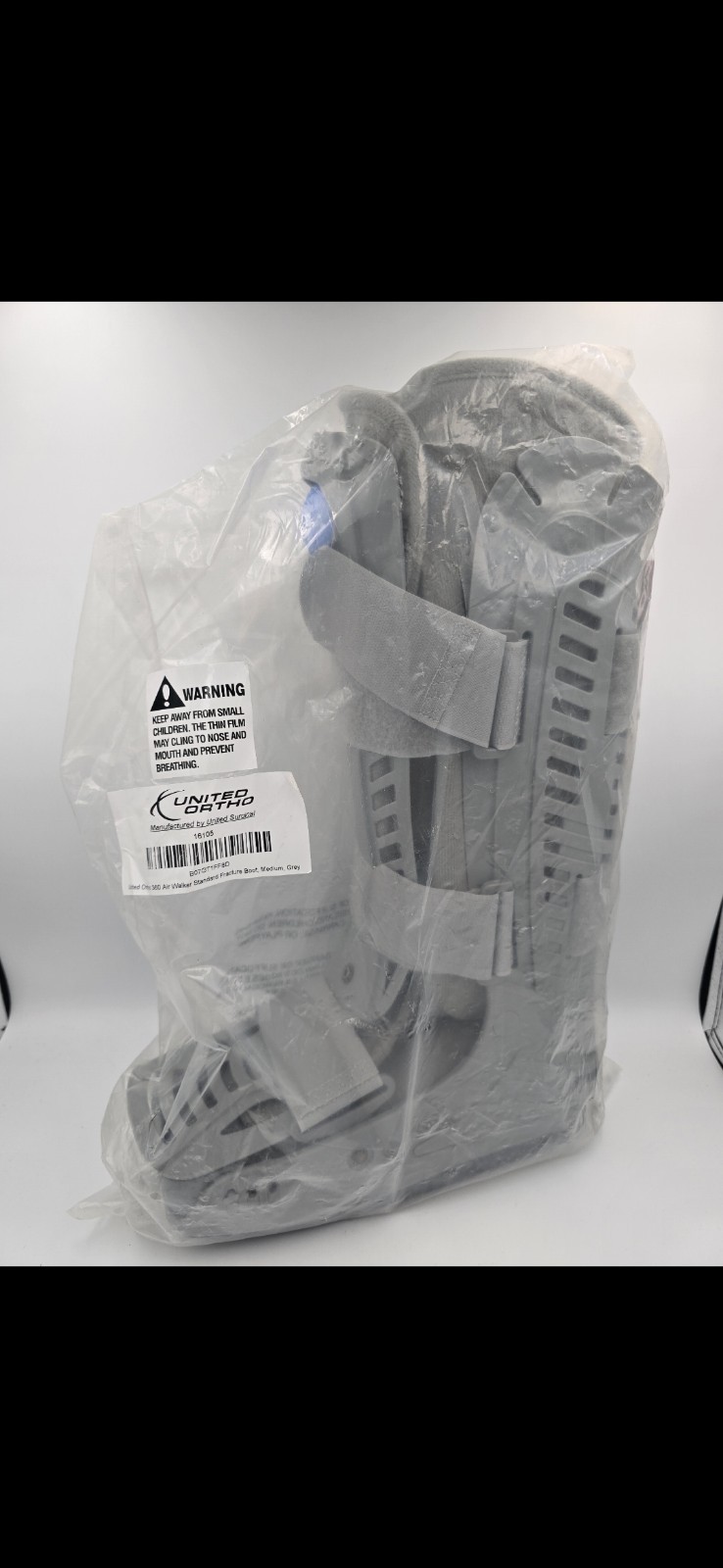 United Ortho 360 Air Walker Standard Fracture Boot Medium Grey Left/Right #16105