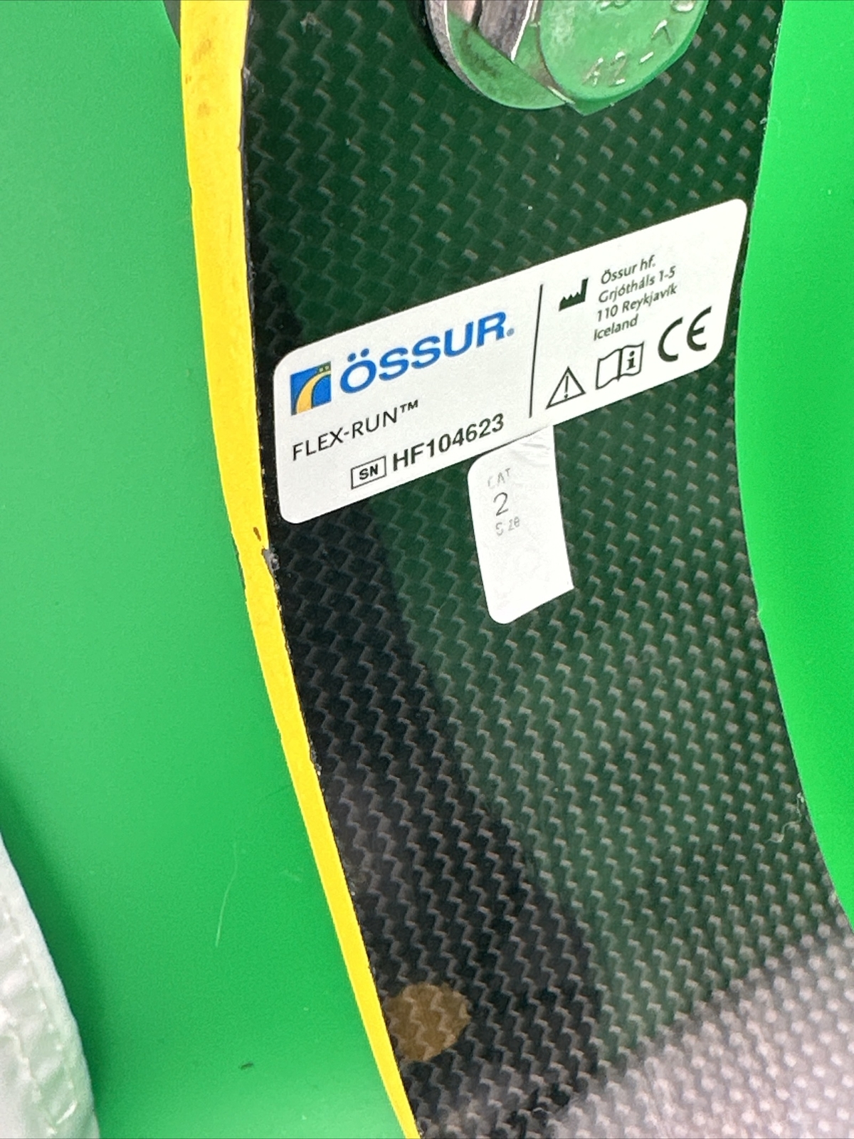 ossur flex run prosthetic running blade Foot. Ossur Flex-run. Category 2