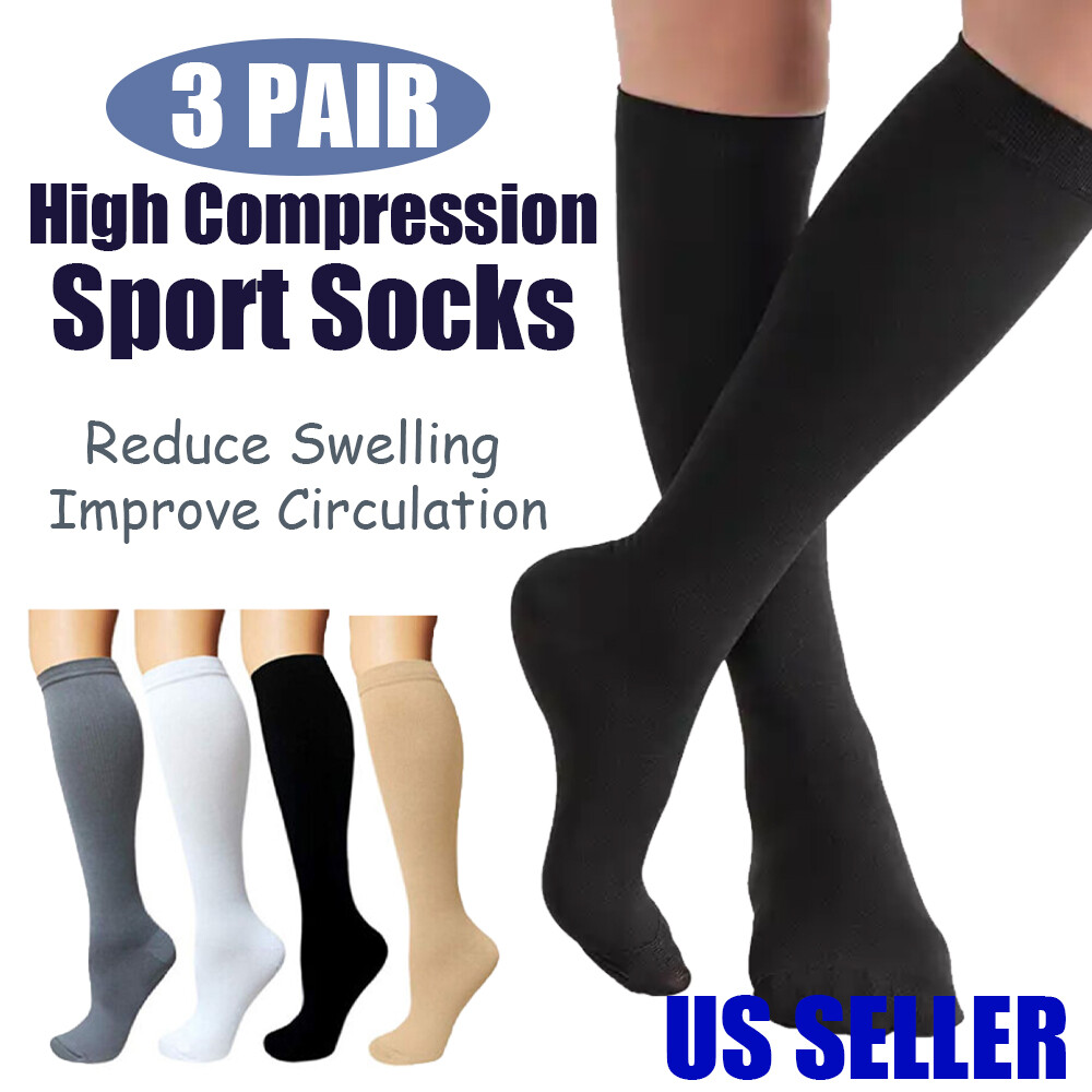 Relaxing Unisex Medical Prevent Varicose Veins Compression Socks Stockings US