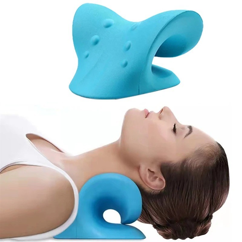 Cervical Neck Stretcher Shoulder Relaxer Spine Alignment Massage Pillow