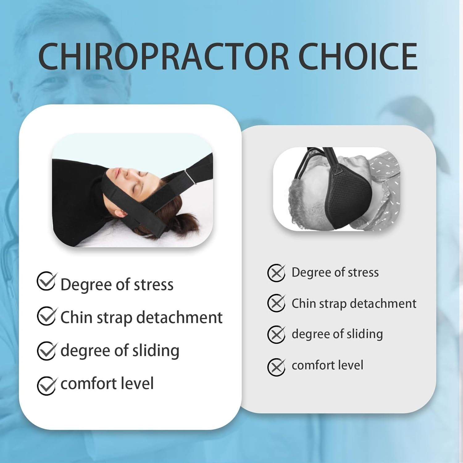 Y Neck Strap Chiropractor Pull Device,Neck Stretcher Strap,Neck Strap Cervical T
