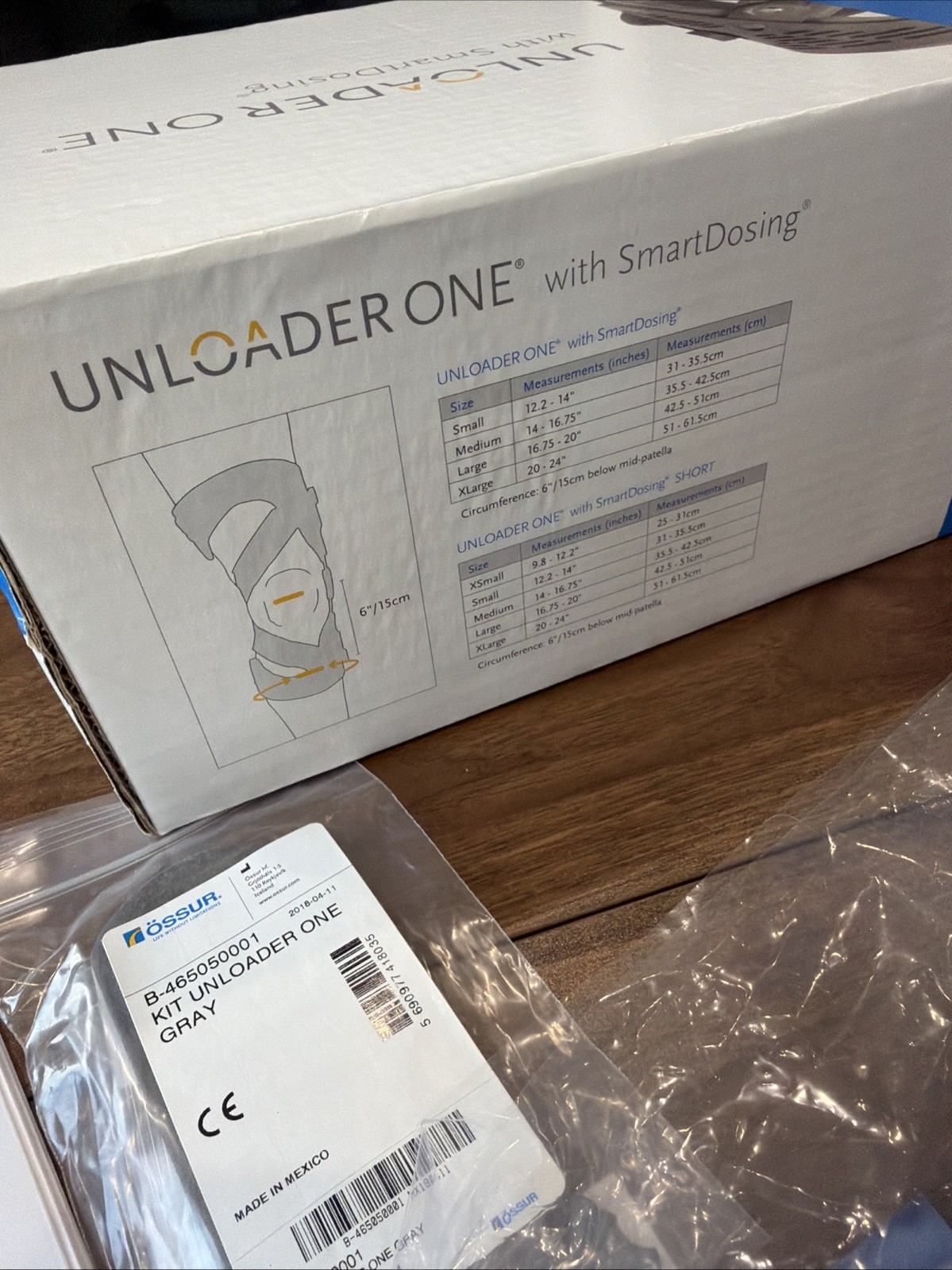 Ossur Unloader One with SmartDosing Left Medial Knee Brace Small Short W/ Box