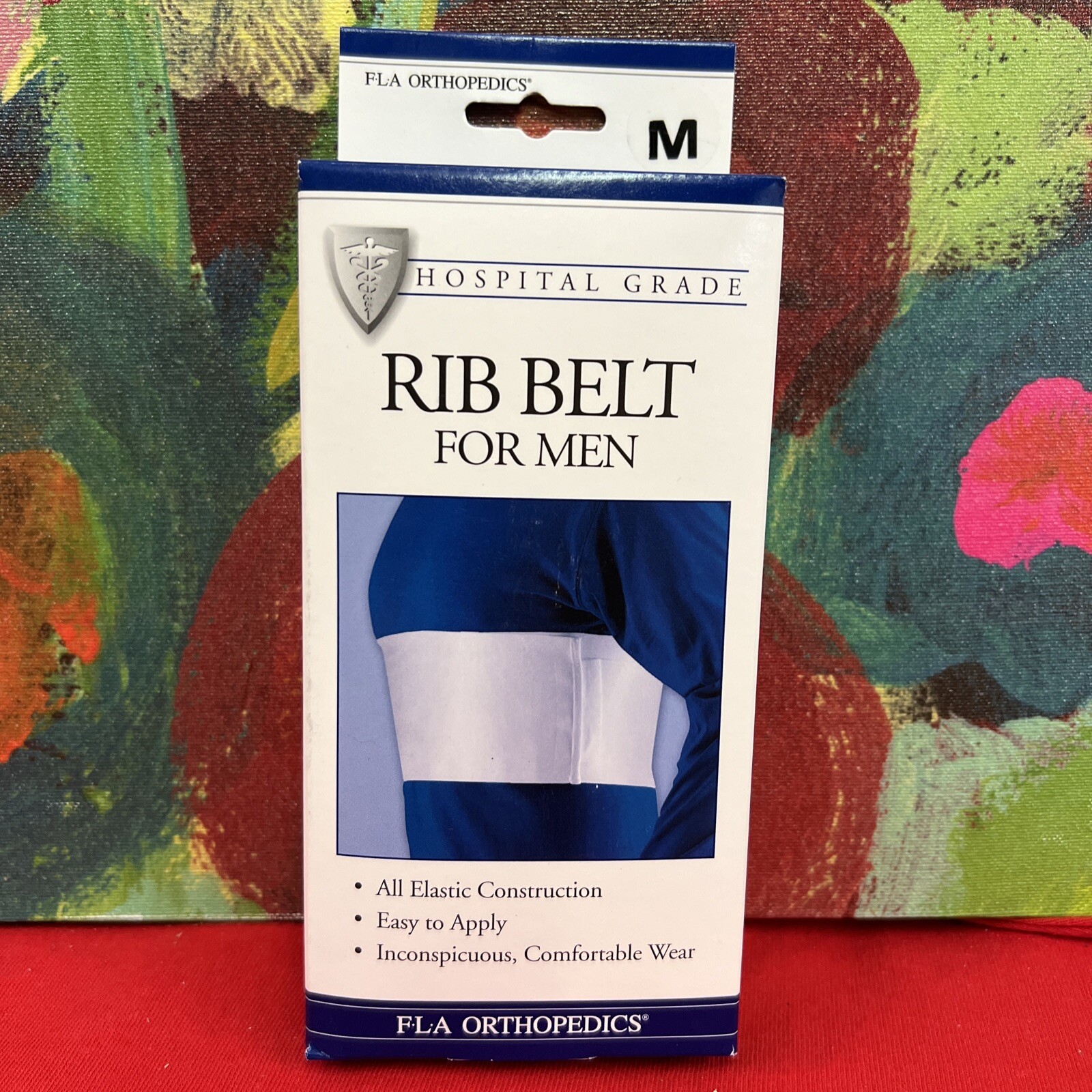 FLA Hospital Grade Rib Belt For Men (White) Medium (37-40″) New In Box