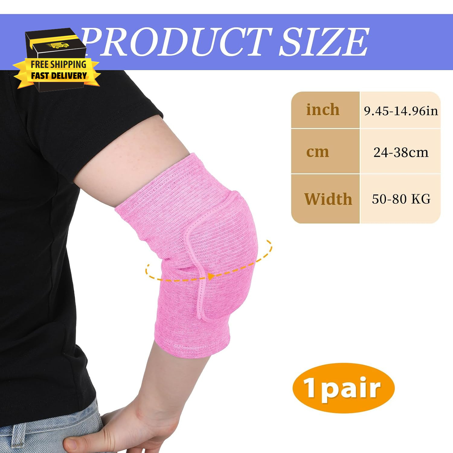 Compression Elbow Pads Arm Brace,Support Fitness Arm Protector Badminton Basketb