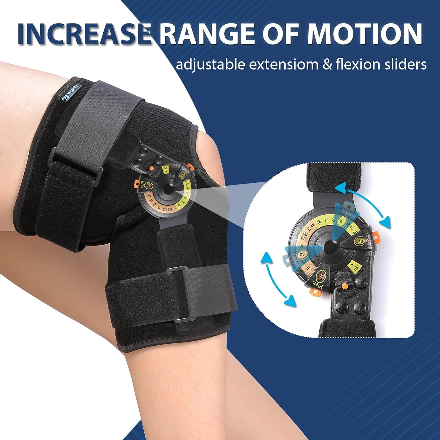 Knee Brace with Locking Dials, X-Large