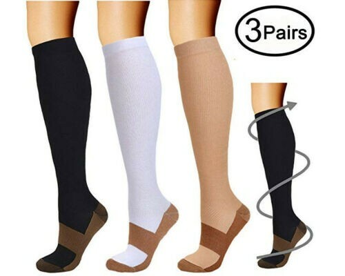 Copper Compression Socks Calf Leg Support S-2XL Medias de compresion Men Women