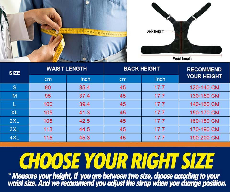 Full Back Brace Posture Corrector for Men and Women Upper and Lower Back Support