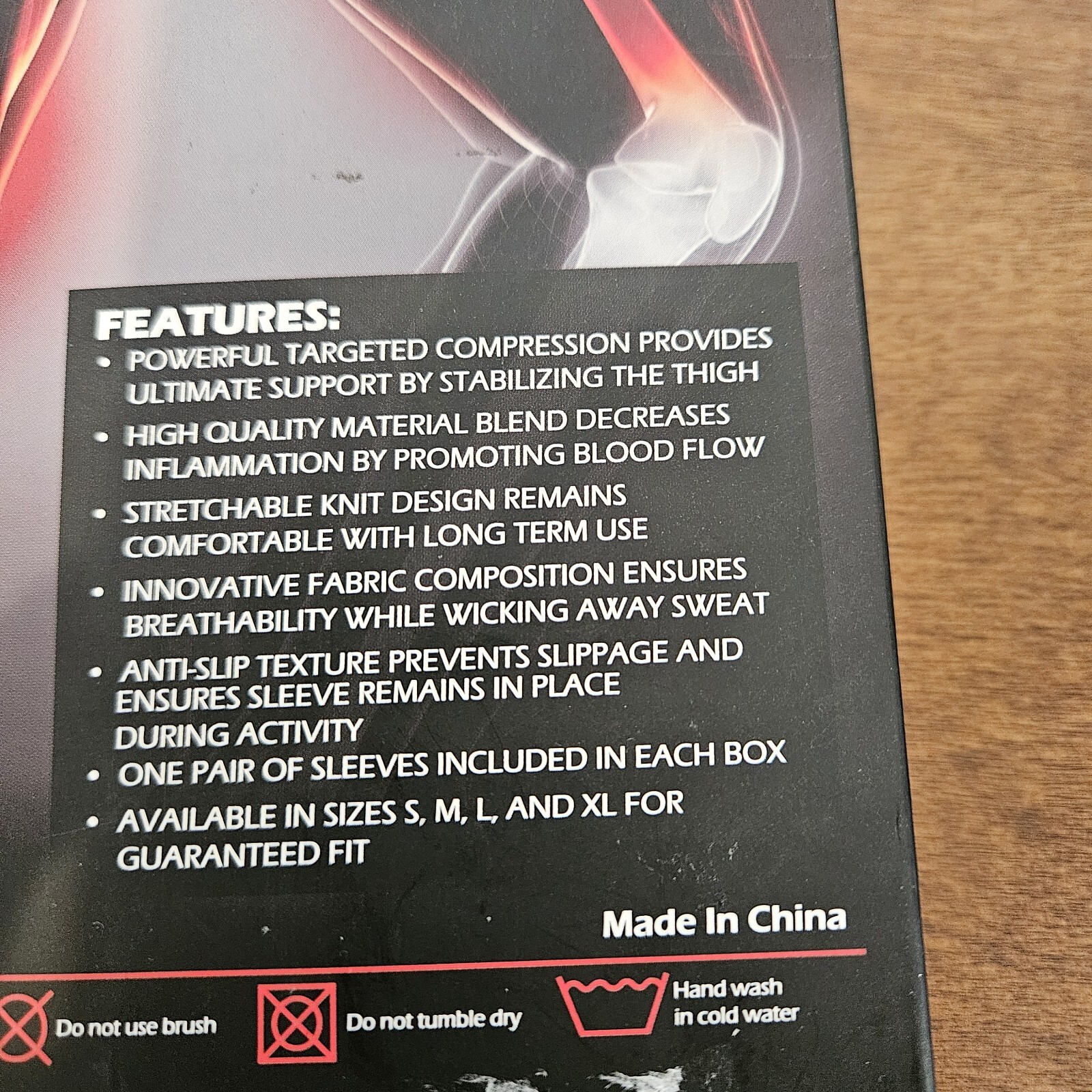 Venom Sports Fitness Thigh Compression Sleeves for Men and Women (Pair) Medium