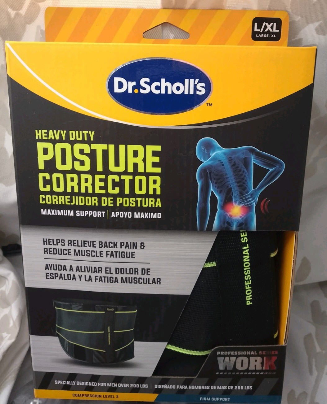Dr. Scholl’s Heavy Duty Posture Corrector L/XL – NIB