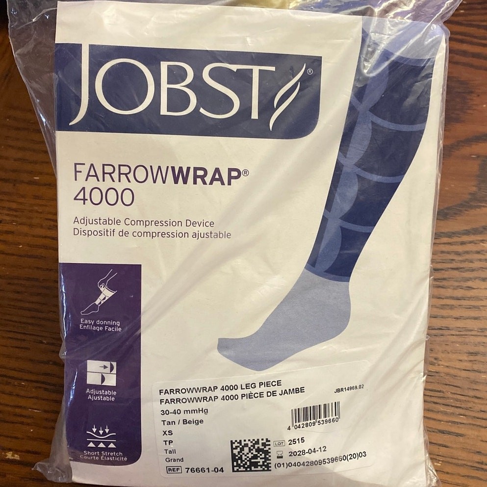 JOBST Farrow Wrap 4000, Extra Small TALL, Tan/Beige 30-40 mmHg 76661-04 NIP Knee