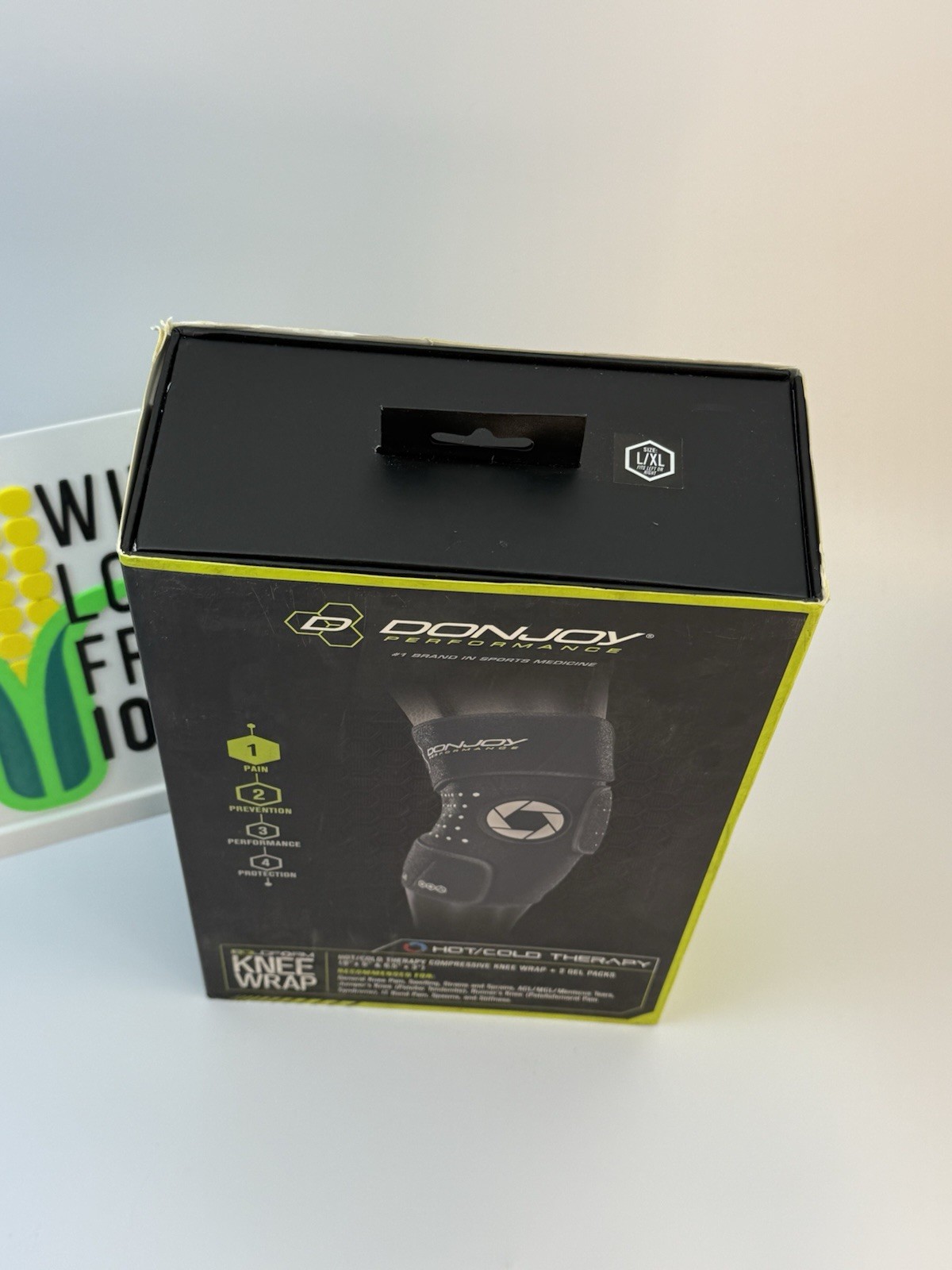 Coldform Knee Wrap Donjoy Performance Hot/Cold Wrap BLACK size L/XL