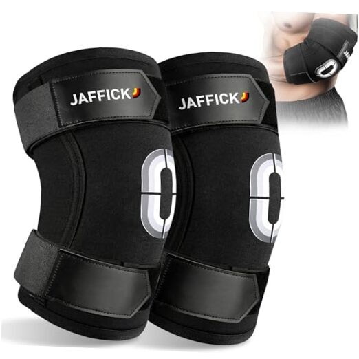 Weightlifting Elbow Brace(1 Pair) – Elbow Sleeve with Dual Adjustable L Black