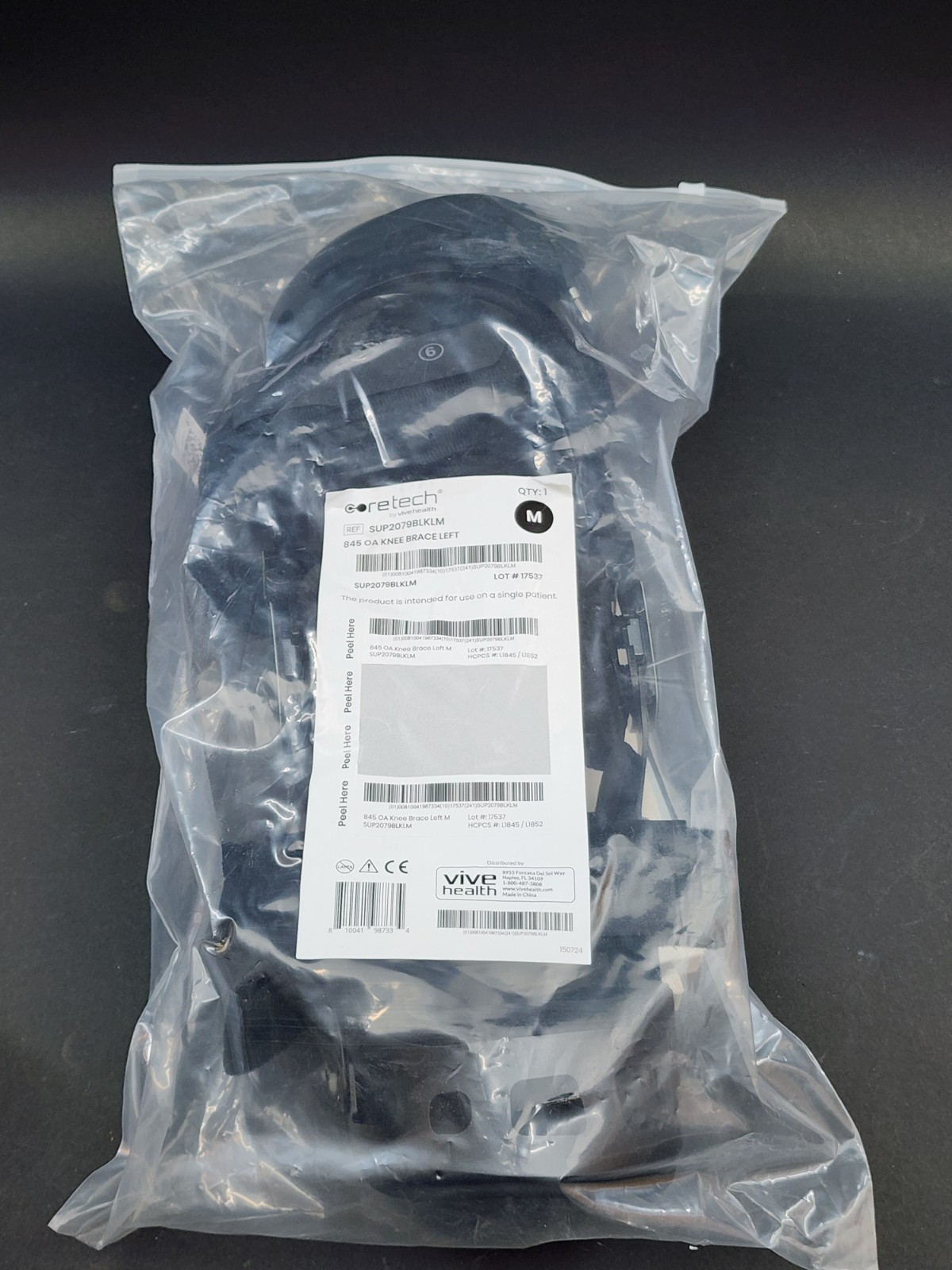 NEW Coretech 845 Dual OA Knee Brace Left Medium