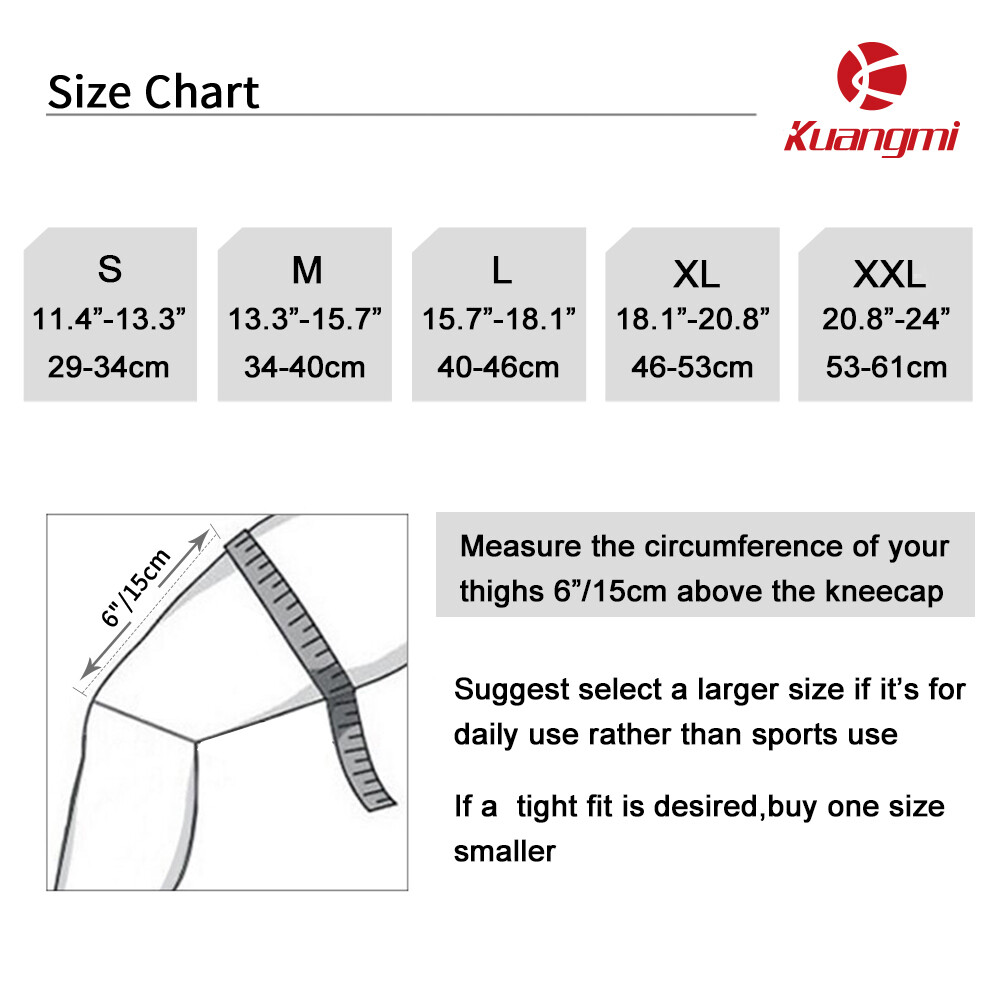 Kuangmi Patella Knee Brace Support Sleeve Strap Protector Silica Gel 2 X