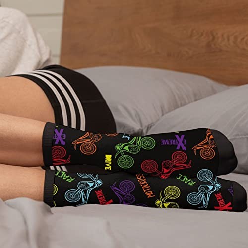 Sigouyinei Casual Funny Funky Novelty Socks For Men Women 1 Black and White2