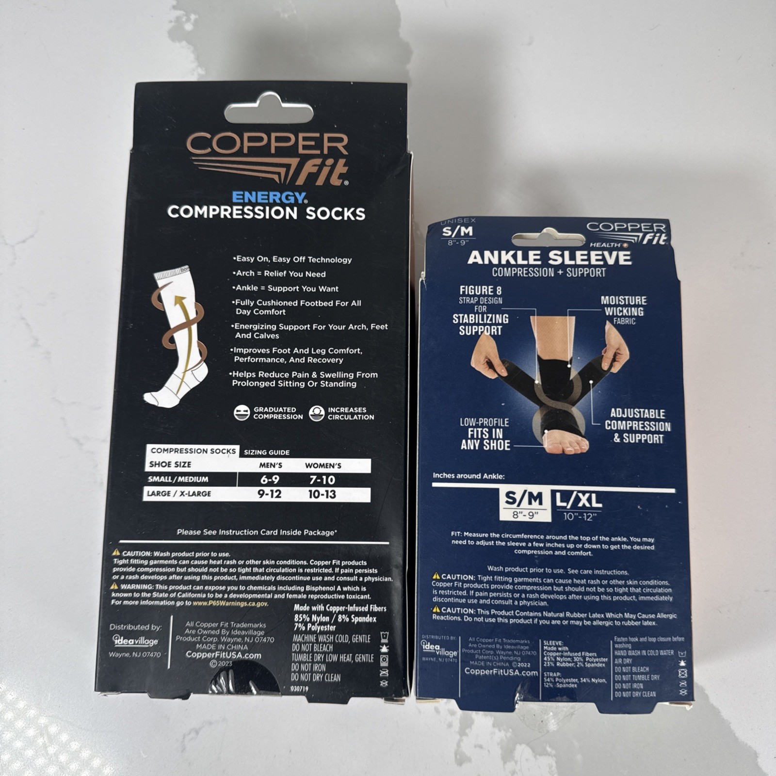 NEW COPPER Fit HEALTH+ANKLE SLEEVE COMPRESSION + SUPPORT And Compression Socks*