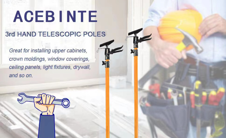 2PK Support Pole,Steel Telescopic Adjustable 3rd Hand Support System,SupportRod