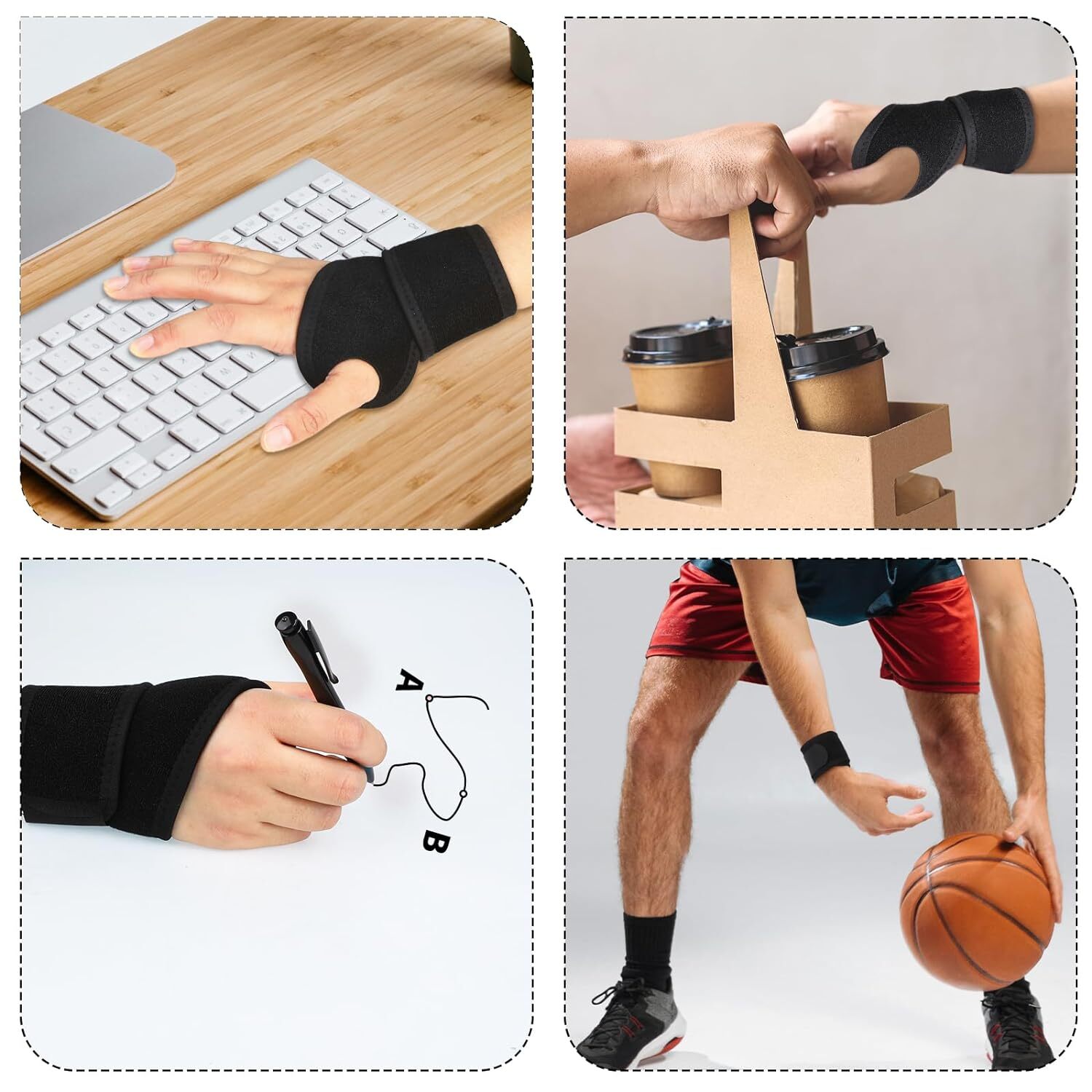 Wrist Hand Brace Support Carpal Tunnel Sprain Arthritis Gym Splint Left / Right