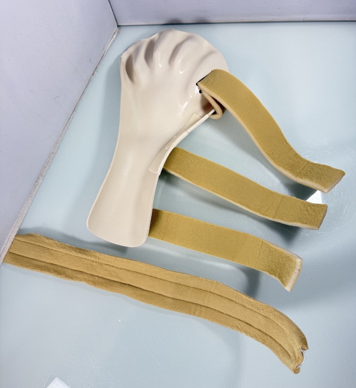 Hard ABS Custom Thermoplastic LEFT Hand Wrist Joint Fingers Immobilization Brace