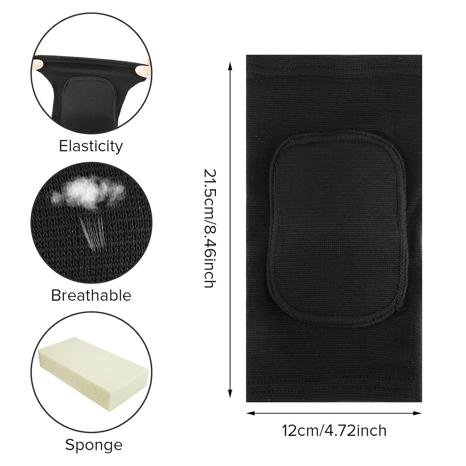 Arm Brace Pads Elbow Protector Strap Pair, Breathable Anti-Collision Sponge Tend