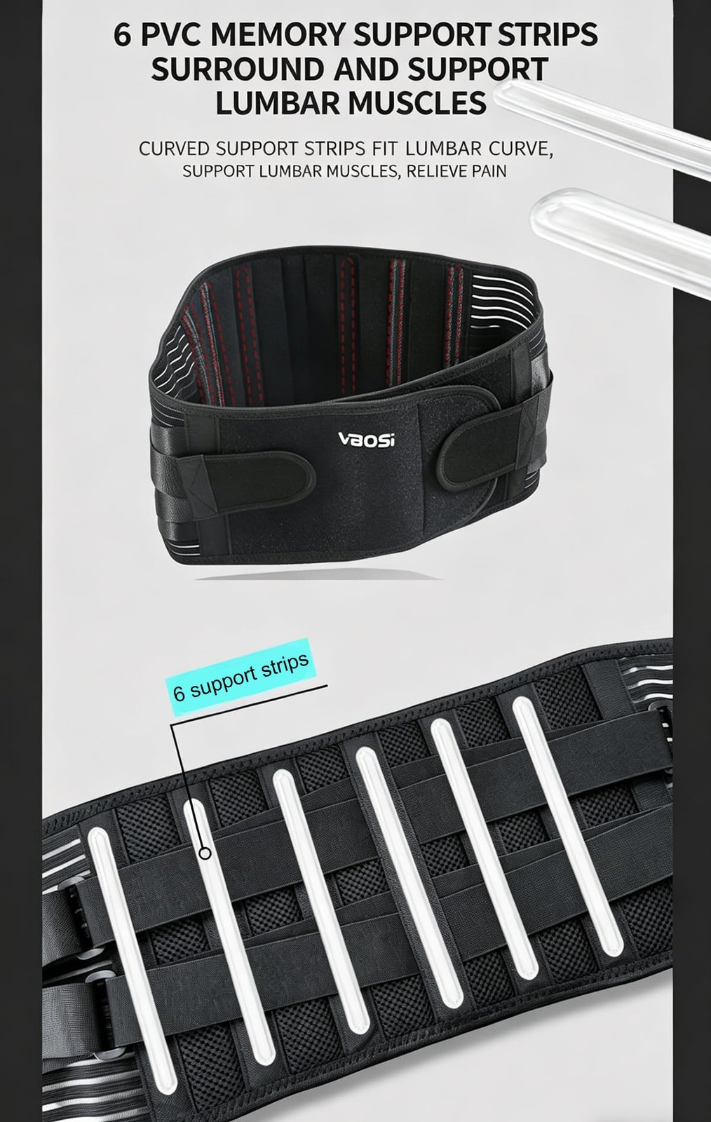 Back Brace for Men Lower Women, Adjustable XX-Large, Black