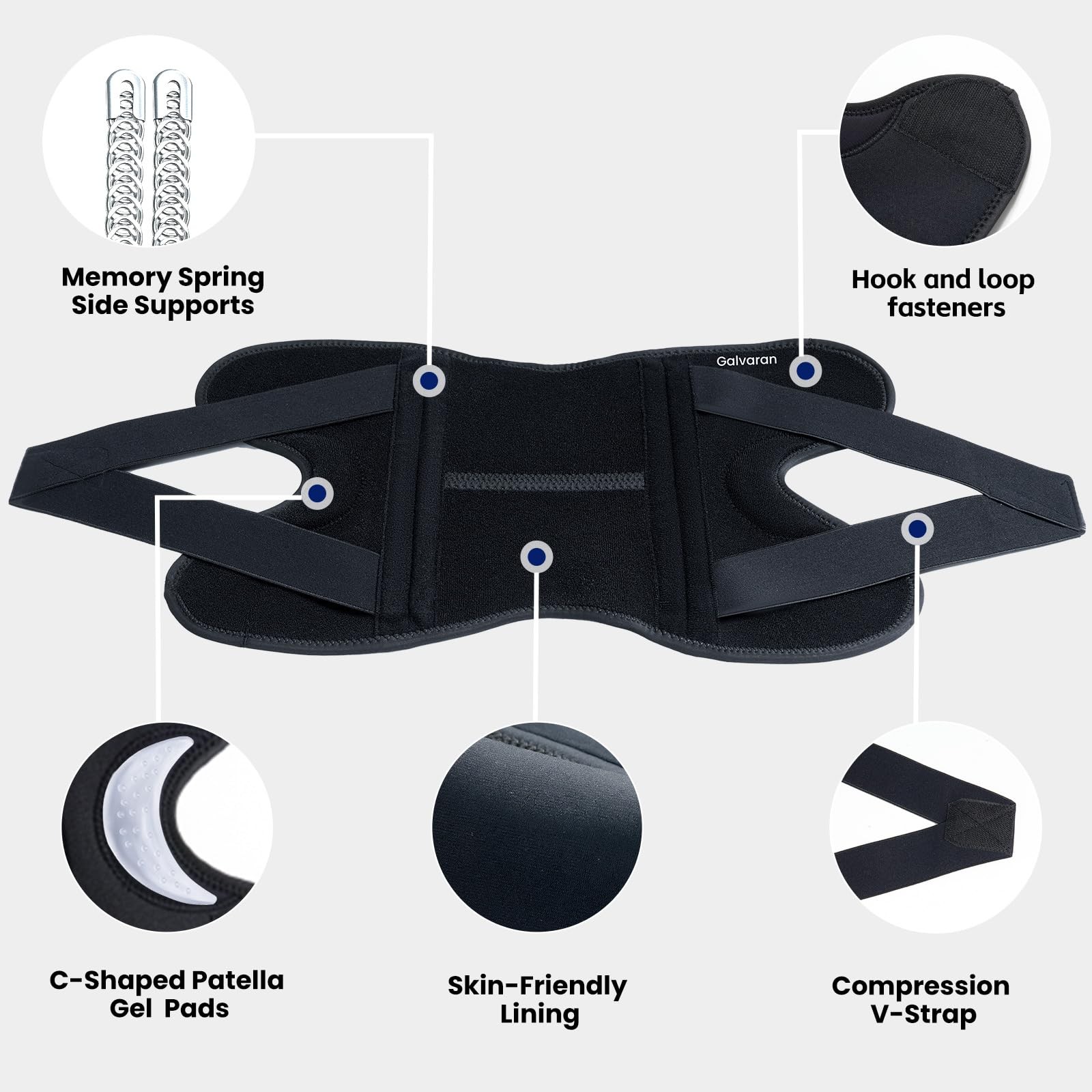 Knee Brace for Men & Women – ACL, MCL, Meniscus Tear Support & Arthritis Pain…