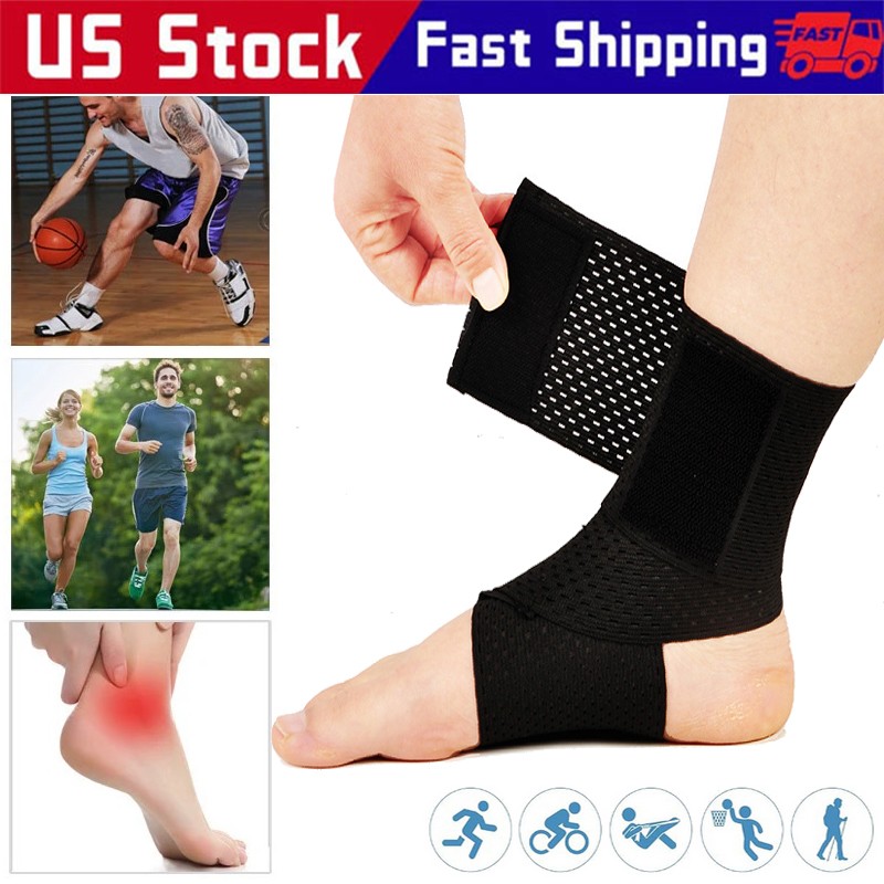Ankle Brace, Adjustable Compression Support Wrap for Men & Women for Sports Gym
