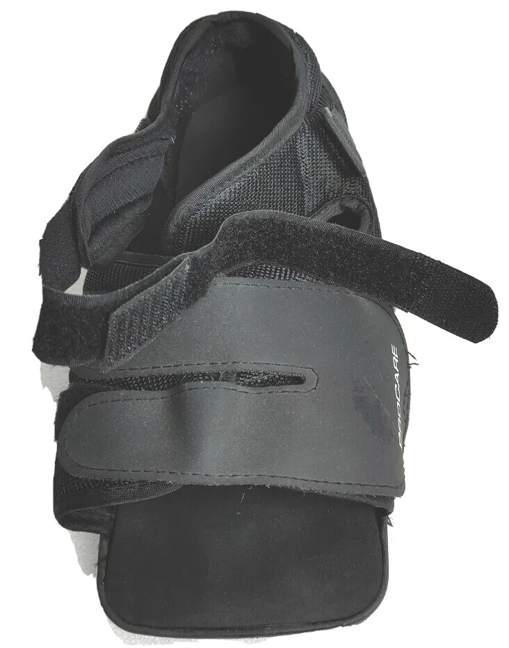 ProCare Squared Toe Post Operation Shoe Black Size Medium