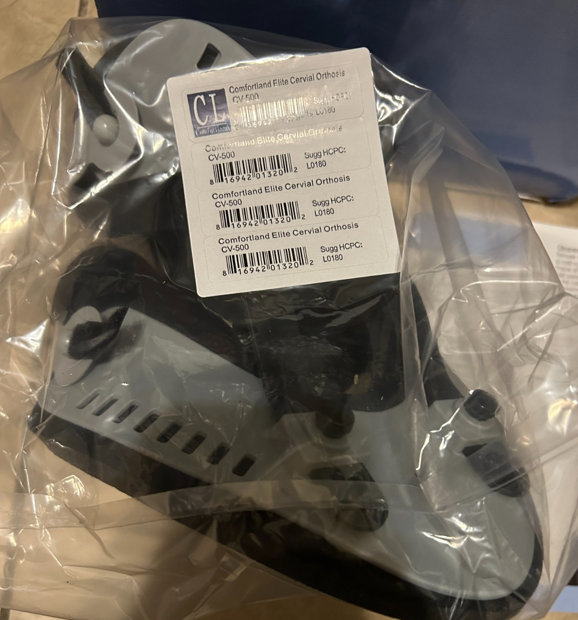 Comfortland Elite Cervical Orthosis CV-500 NEW in Box Trauma Neck Brace