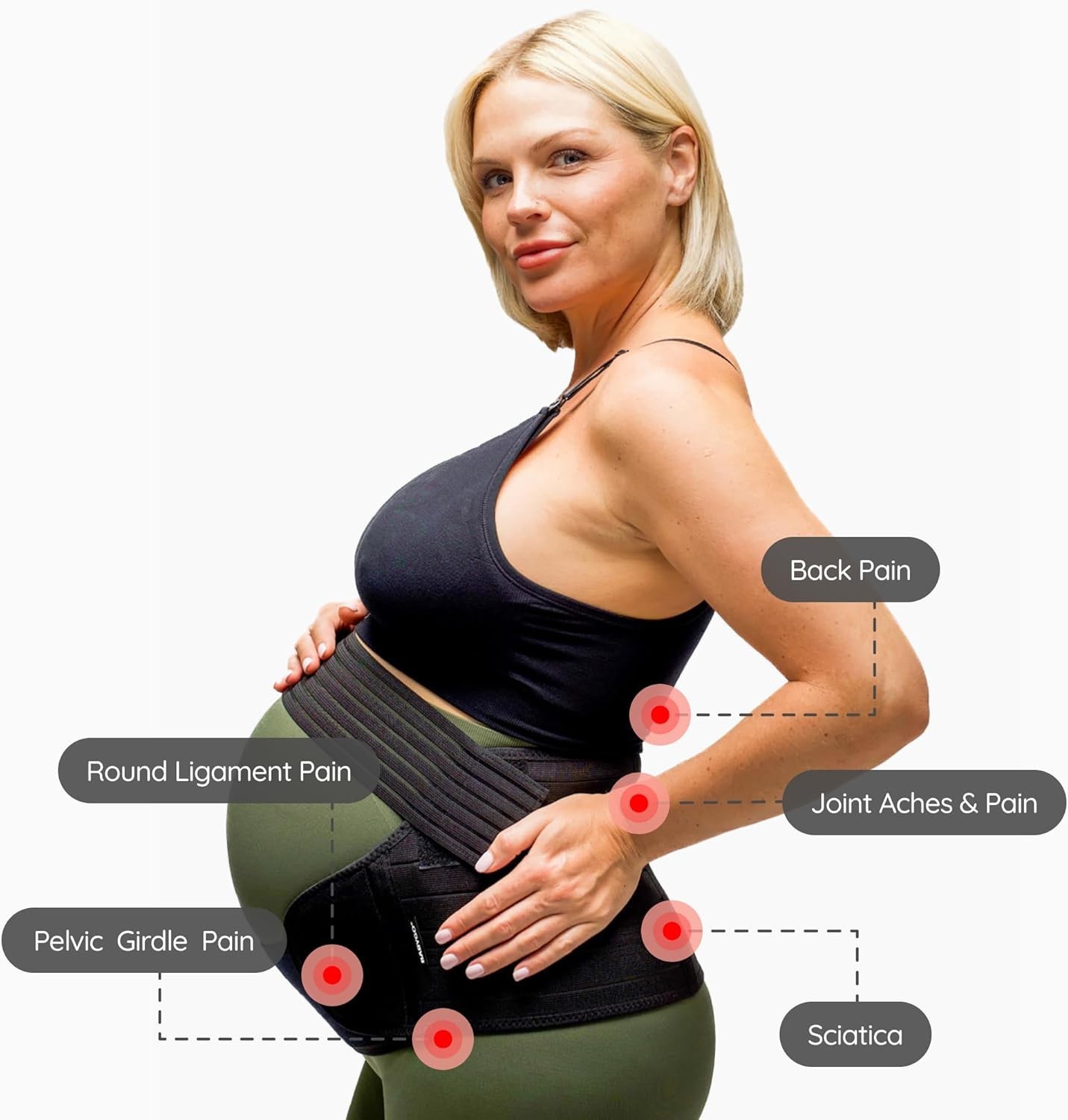 Pregnancy Support Belt – Back, Pelvic & Hip Pain Relief