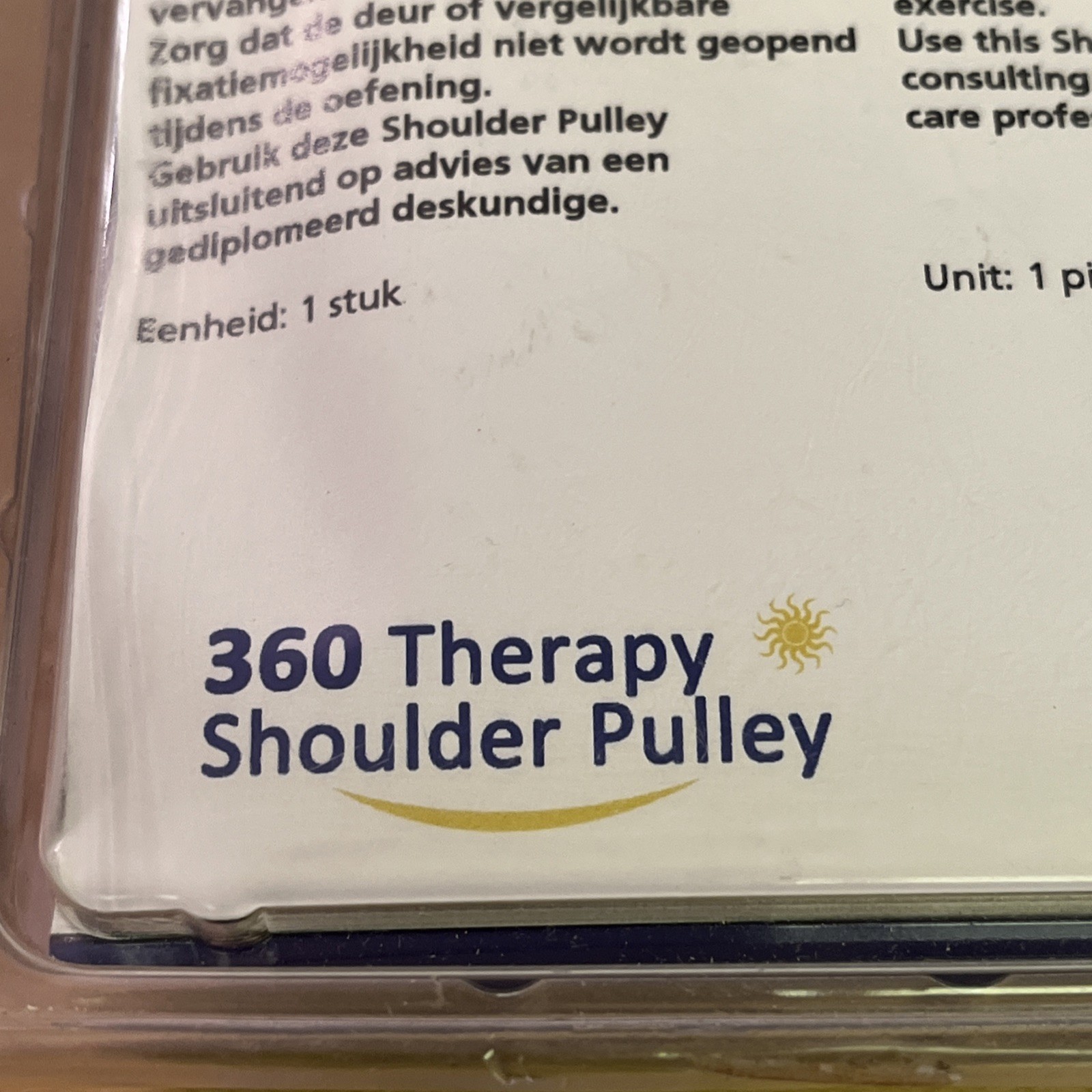 360 Therapy Over the Door Shoulder Pulley for Physical Therapy – NEW – SEALED