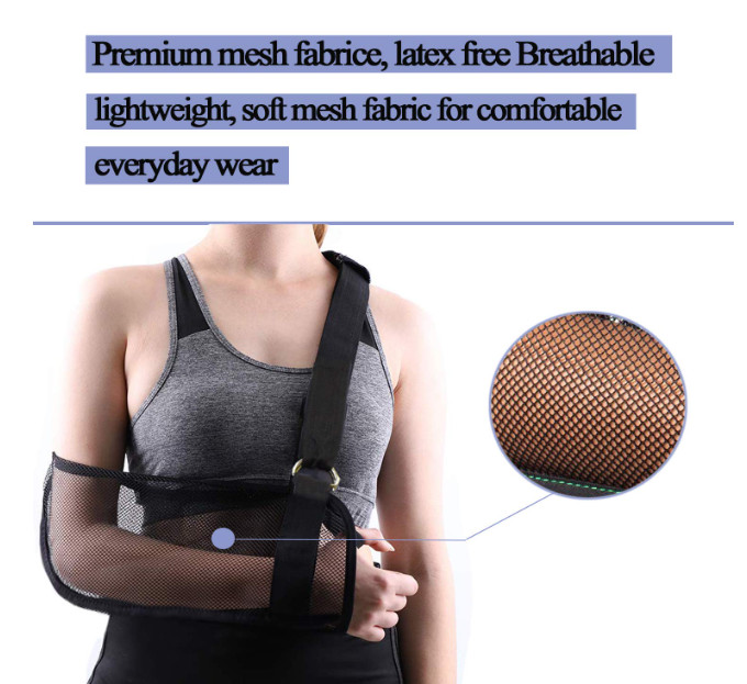 Breathable Mesh Arm Sling for Shower – Adjustable, Slings for Arm Torn Rotator C