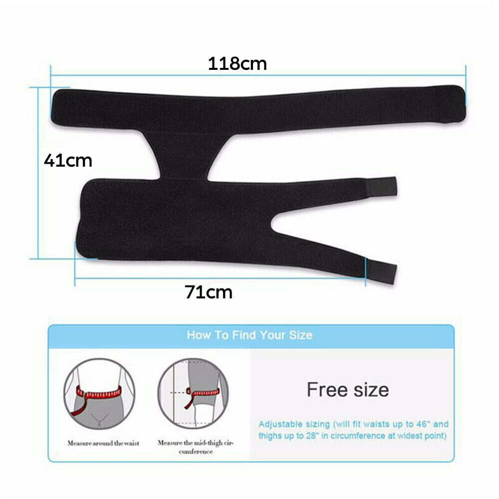 Hip Brace Compression Groin Support Wrap for Sciatica Pain Relief Thigh Recovery