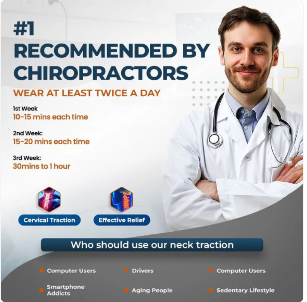 Neck Stretcher Cervical Traction Device Brace for Neck Pain & Posture