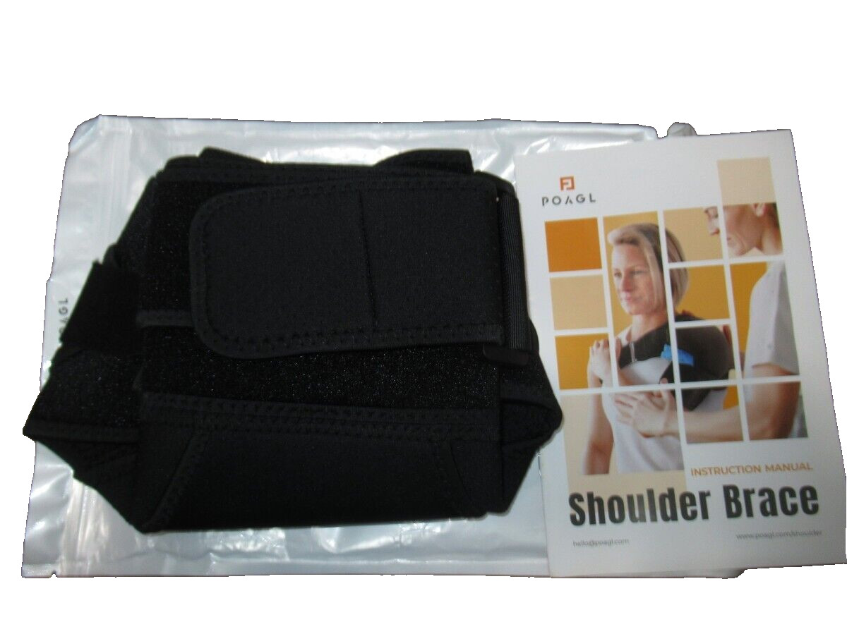 POAGL Shoulder Brace for Men Both Left and Right Arm Pain Relief LARGE 42-48″