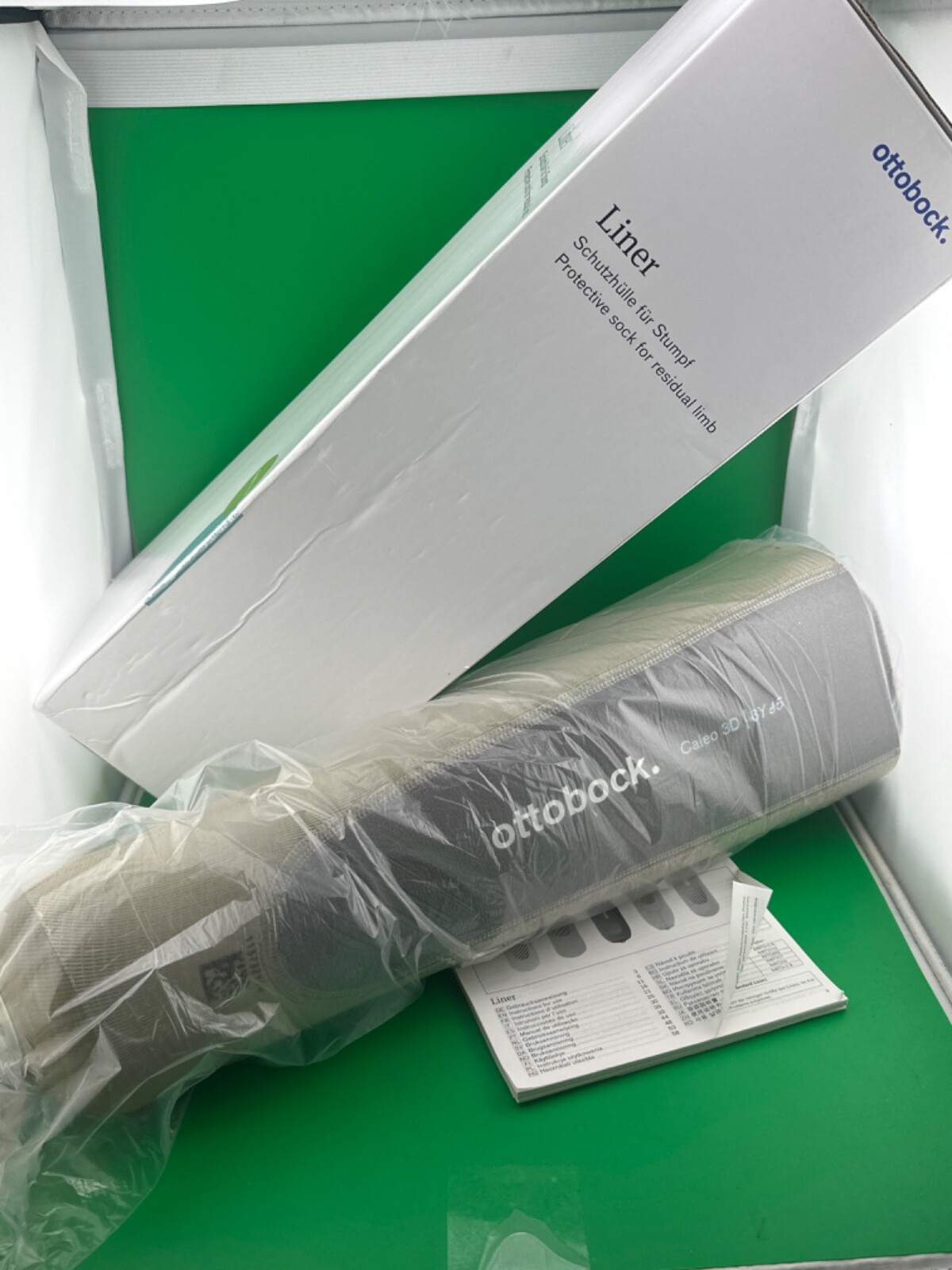 OTTOBOCK Otto Bock Caleo 3D prosthetic liner. 6Y95=L6-L, sz large, new