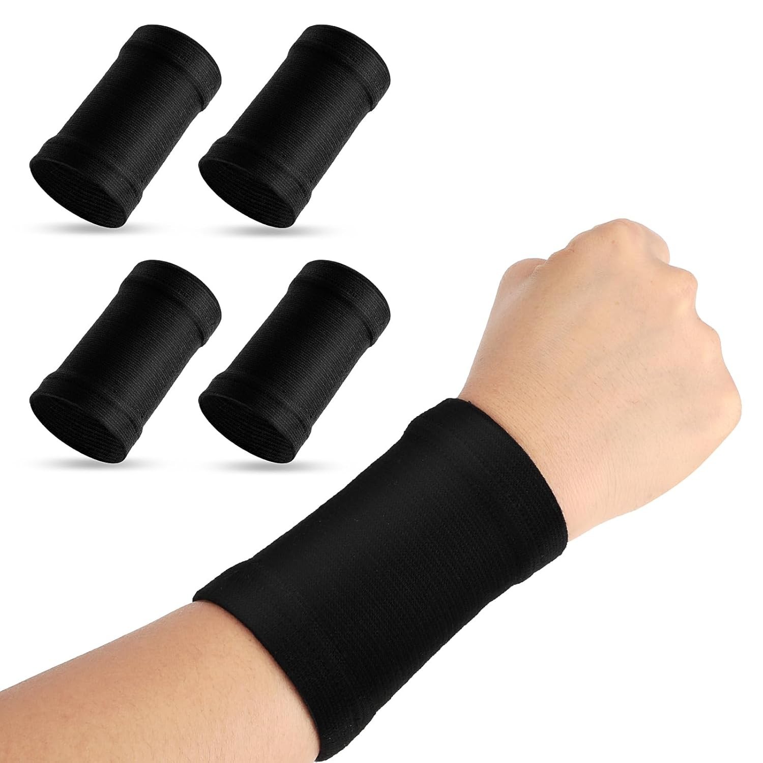 Stretchable Wrist Support Sleeves for Joint Pain Relief – One Size Fits All