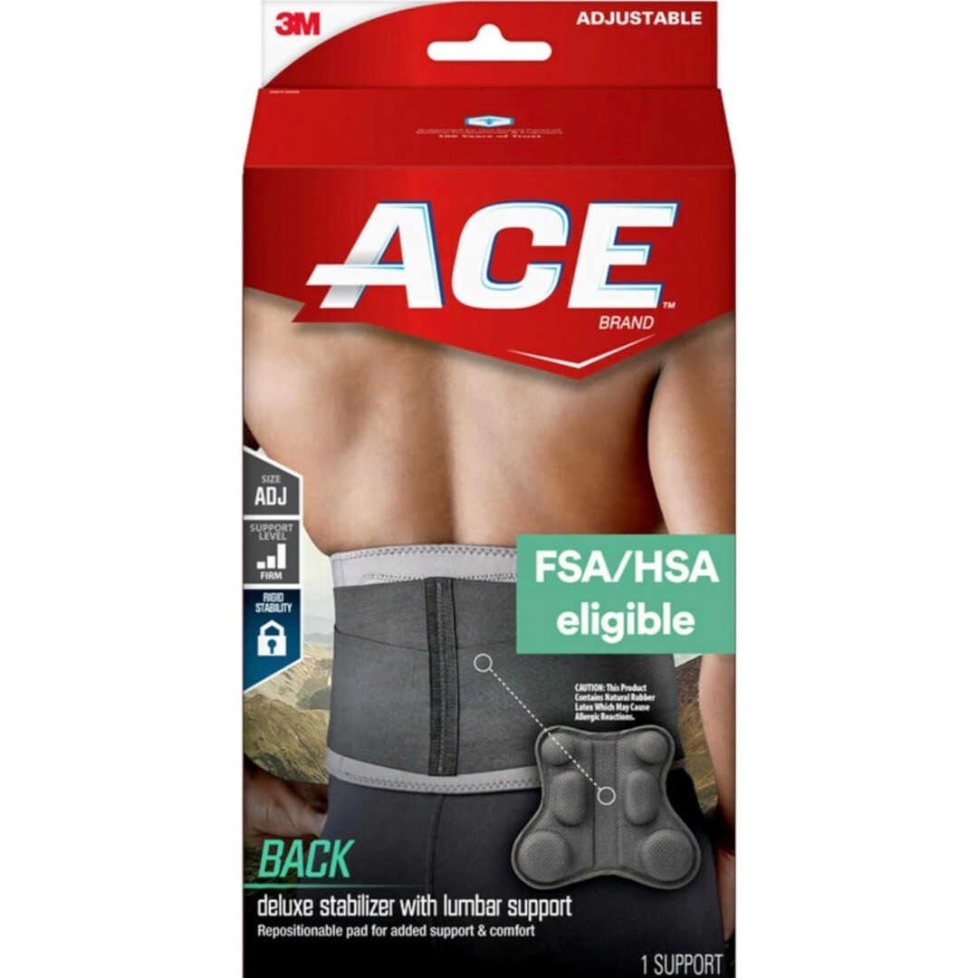 ACE Deluxe Back Stabilizer With Lumbar Support Adjustable