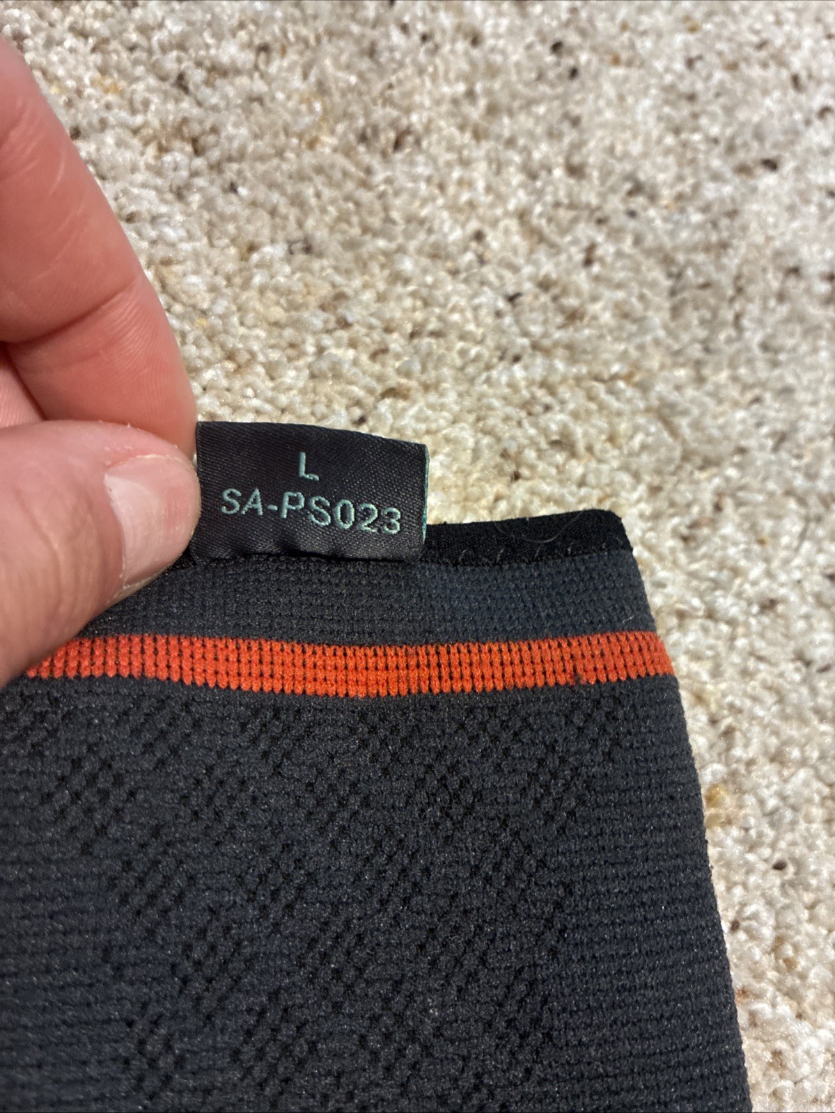 Sable Knee Compression Sleeve M Brace Knee Support Black & Orange