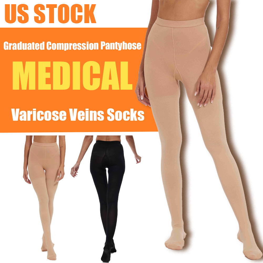 Compression Pantyhose for Women 20-30 mmhg Plus Size Stockings Support Hose