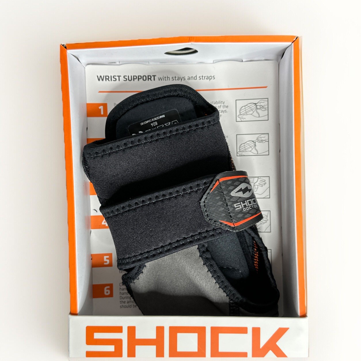 Shock Doctor Level 3 Wrist Support With Stays & Straps – Medium – Left **NEW**